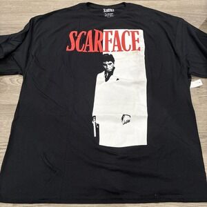 Black Scarface Short Sleeve graphic T-shirt Mens 3XL